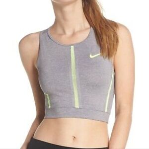 Nike Gray and Neon Crop Top
